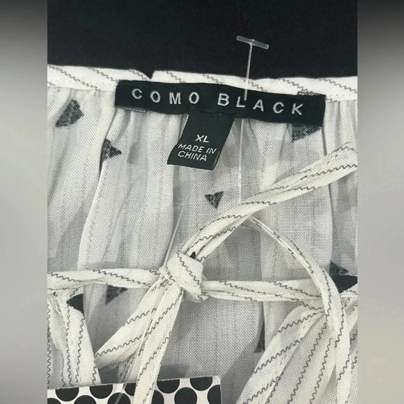 Como Black size XL pullover blouse NWT - Picture 7 of 10